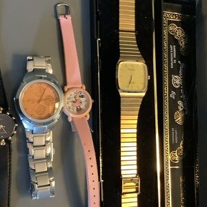 Gold and Silver Watch Set